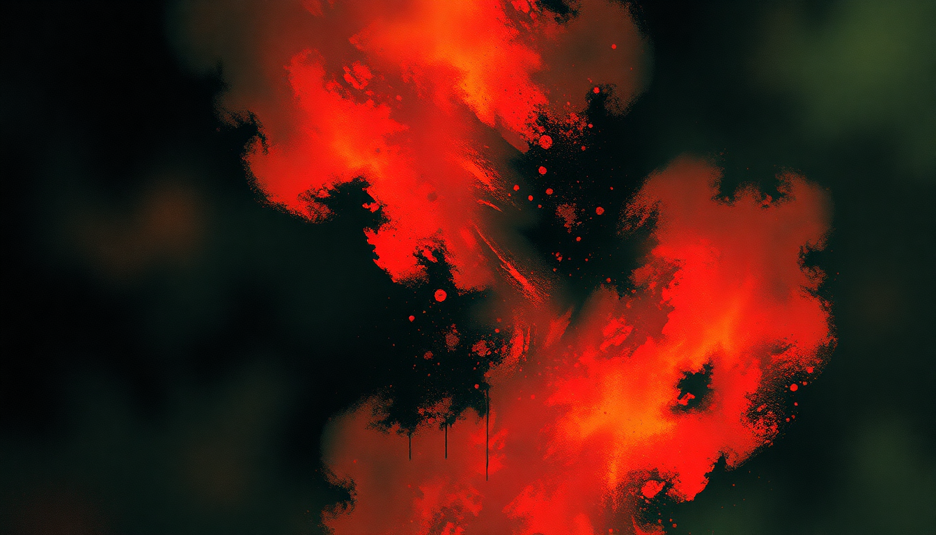 Fan-driven abstract illustration evoking the emotional arc of Dragula by Rob Zombie