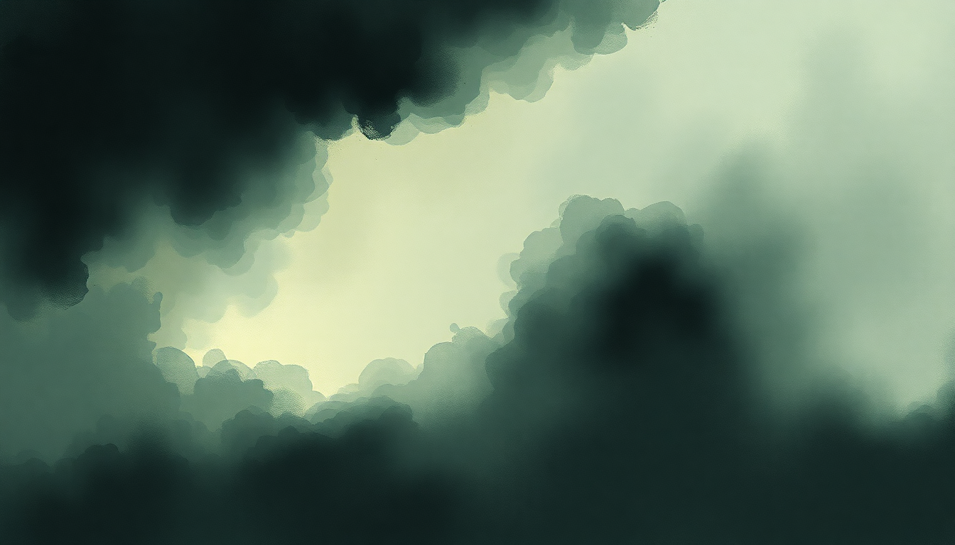 Fan-driven abstract illustration evoking the emotional arc of Dream House by Deafheaven