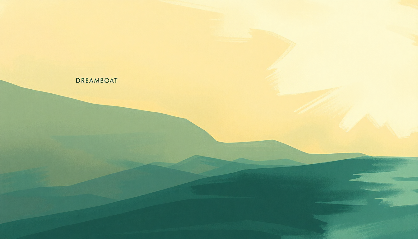 Fan-driven abstract illustration evoking the emotional arc of Dreamboat by The Walkmen