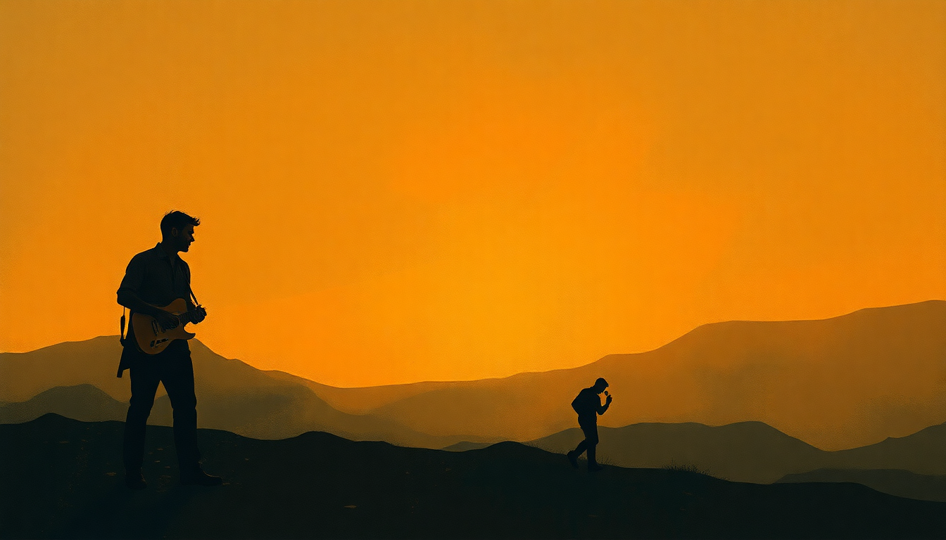 Fan-driven abstract illustration evoking the emotional arc of Drunken Hearted Man by Robert Johnson