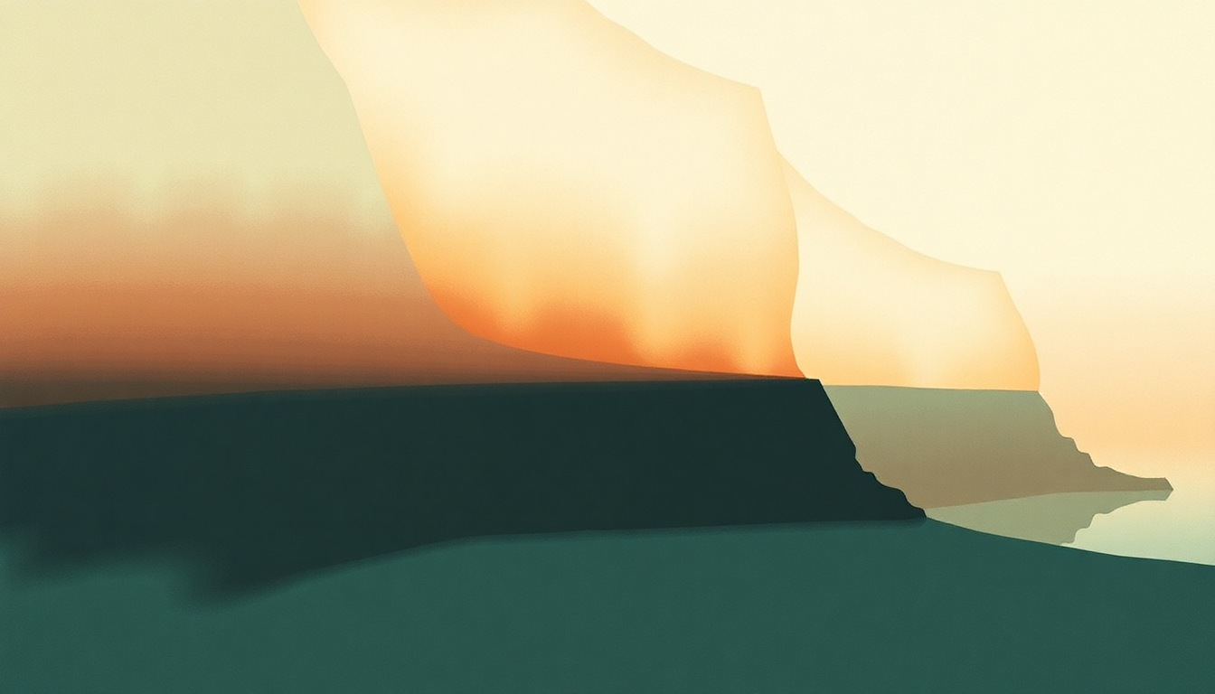 Fan-driven abstract illustration evoking the emotional arc of Dunkirk by Camel