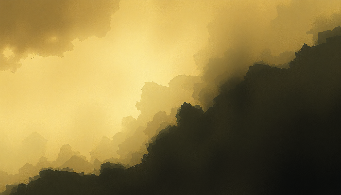 Fan-driven abstract illustration evoking the emotional arc of Earthquake by 13th Floor Elevators