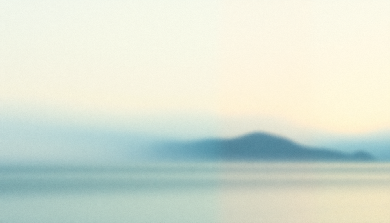 Fan-driven abstract illustration evoking the emotional arc of El Lago by Labradford