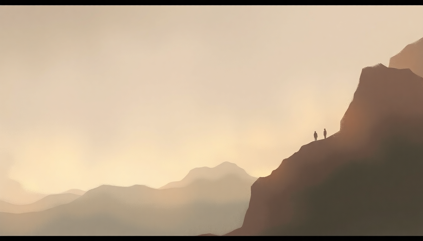 Fan-driven abstract illustration evoking the emotional arc of Empire Ants by Gorillaz