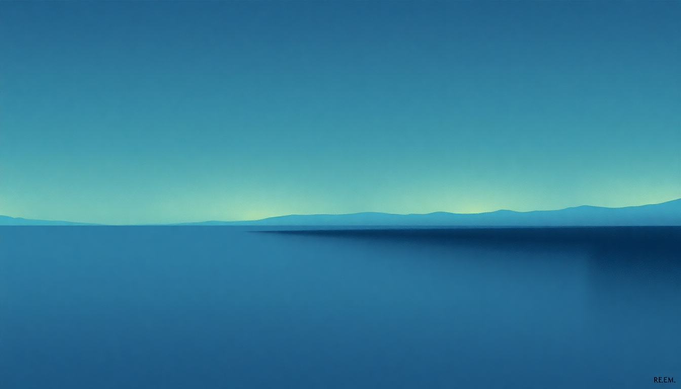 Fan-driven abstract illustration evoking the emotional arc of Endgame by R.E.M.