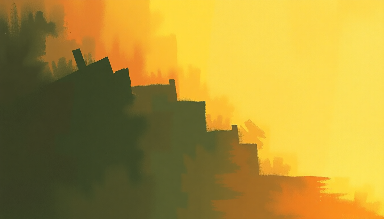 Fan-driven abstract illustration evoking the emotional arc of Engine Number 9 by Wilson Pickett