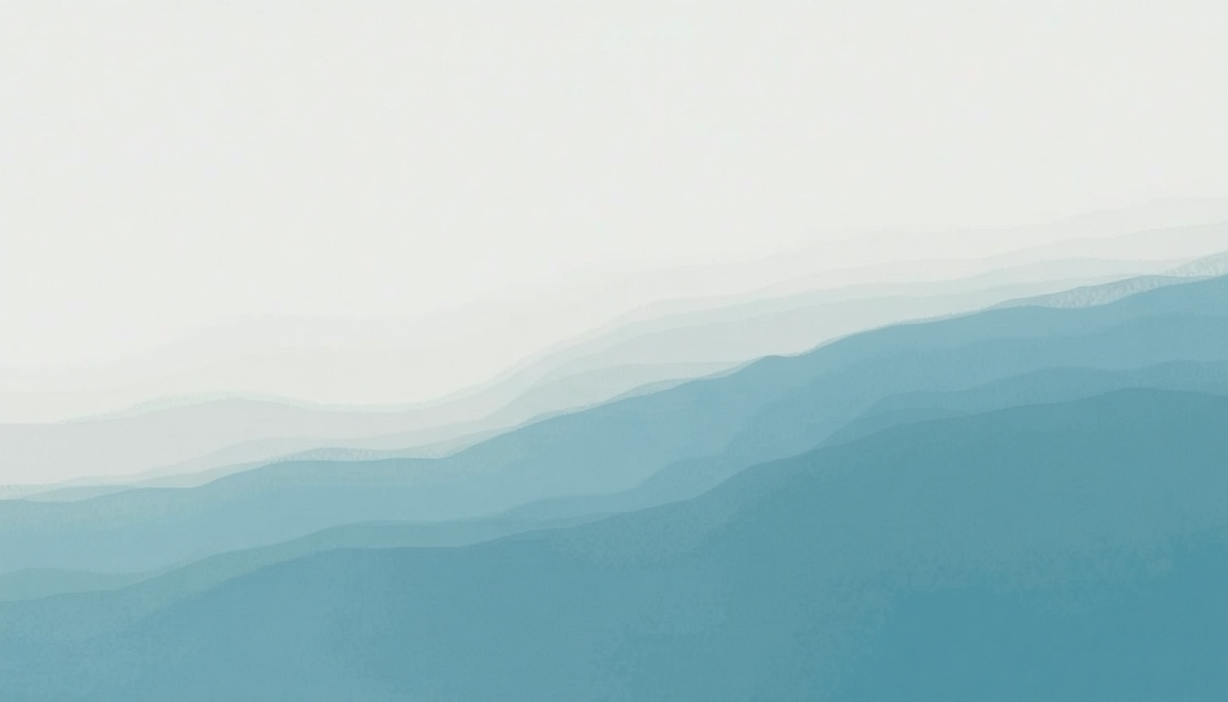 Fan-driven abstract illustration evoking the emotional arc of Epilogue by Ryuichi Sakamoto