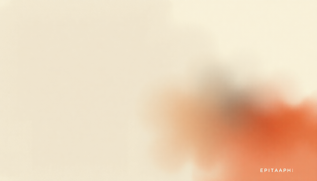 Fan-driven abstract illustration evoking the emotional arc of Epitaph by Kris Kristofferson