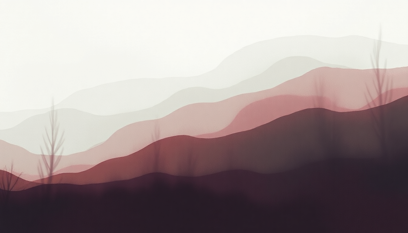 Fan-driven abstract illustration evoking the emotional arc of Esmerelda by Ben Howard