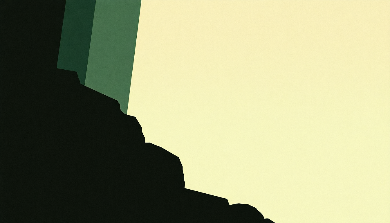 Fan-driven abstract illustration evoking the emotional arc of Euro Zero Zero by Massive Attack