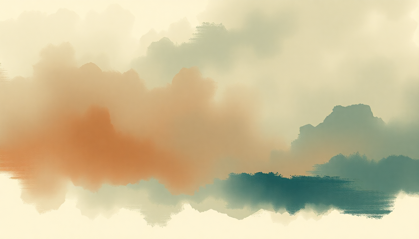 Fan-driven abstract illustration evoking the emotional arc of Even Flow by Pearl Jam