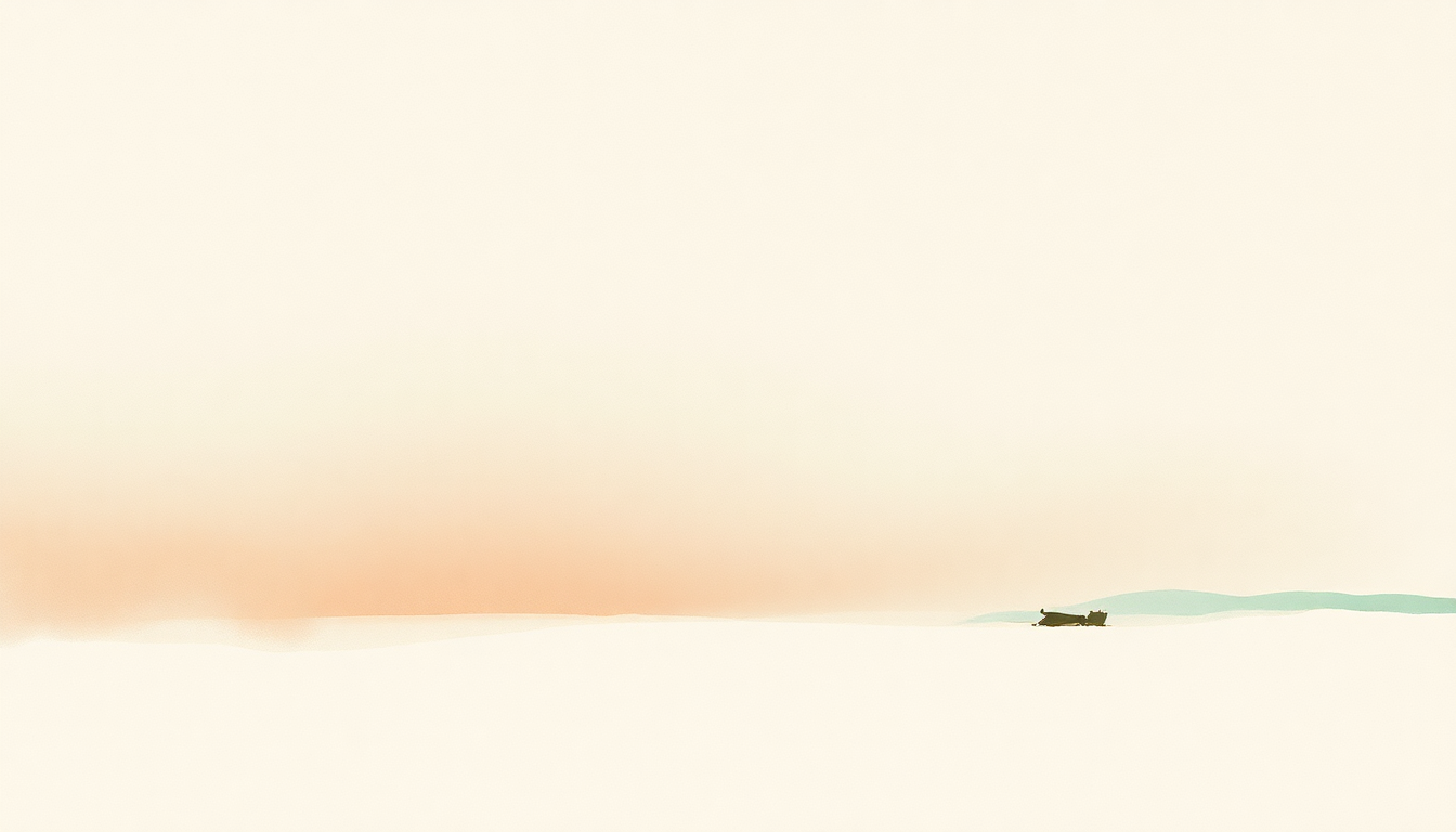 Fan-driven abstract illustration evoking the emotional arc of Everything's Not Lost by Julie Byrne