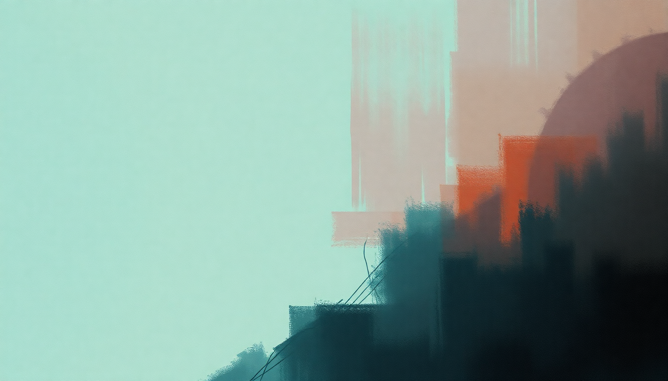 Fan-driven abstract illustration evoking the emotional arc of Everything's Ruined by Faith No More