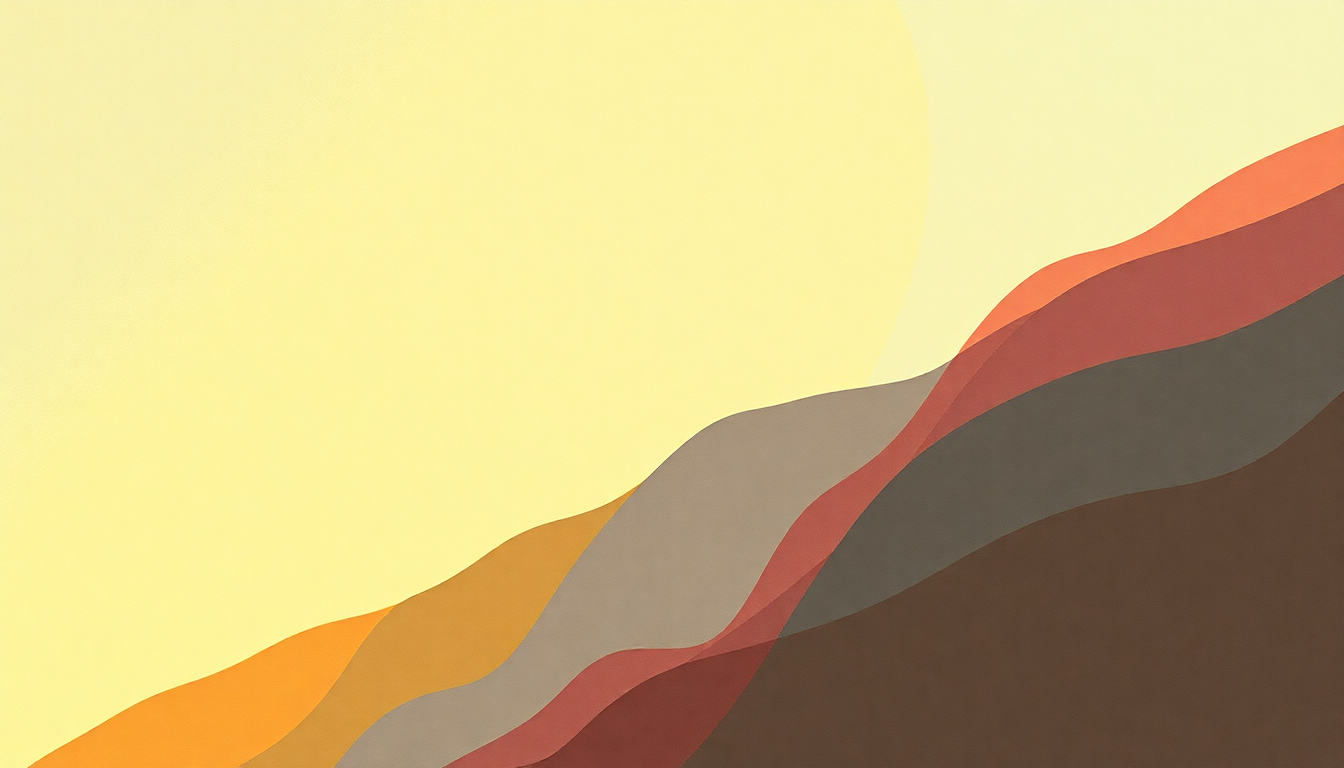 Fan-driven abstract illustration evoking the emotional arc of Expresso 2222 by Gilberto Gil