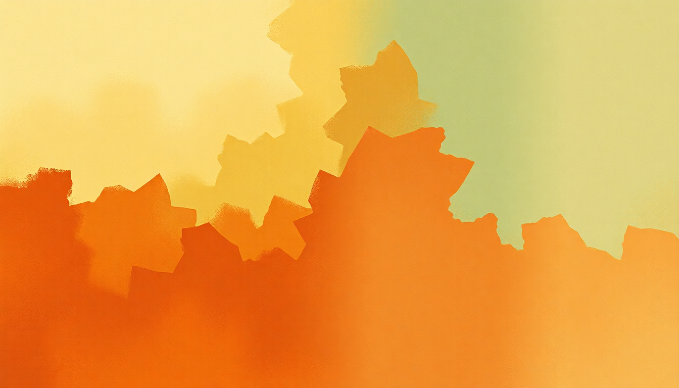 Fan-driven abstract illustration evoking the emotional arc of Exsultate, jubilate by Wolfgang Amadeus Mozart