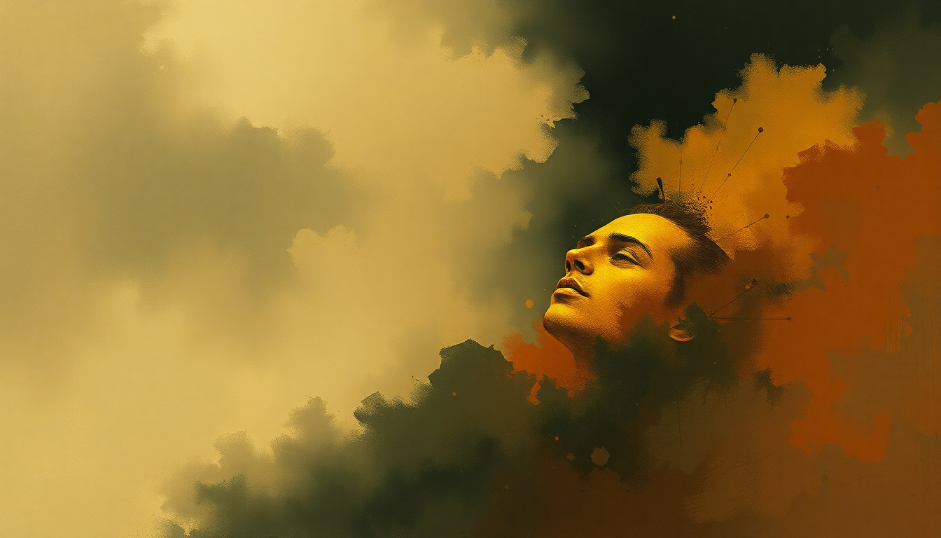 Fan-driven abstract illustration evoking the emotional arc of Fables of Faubus by Charles Mingus