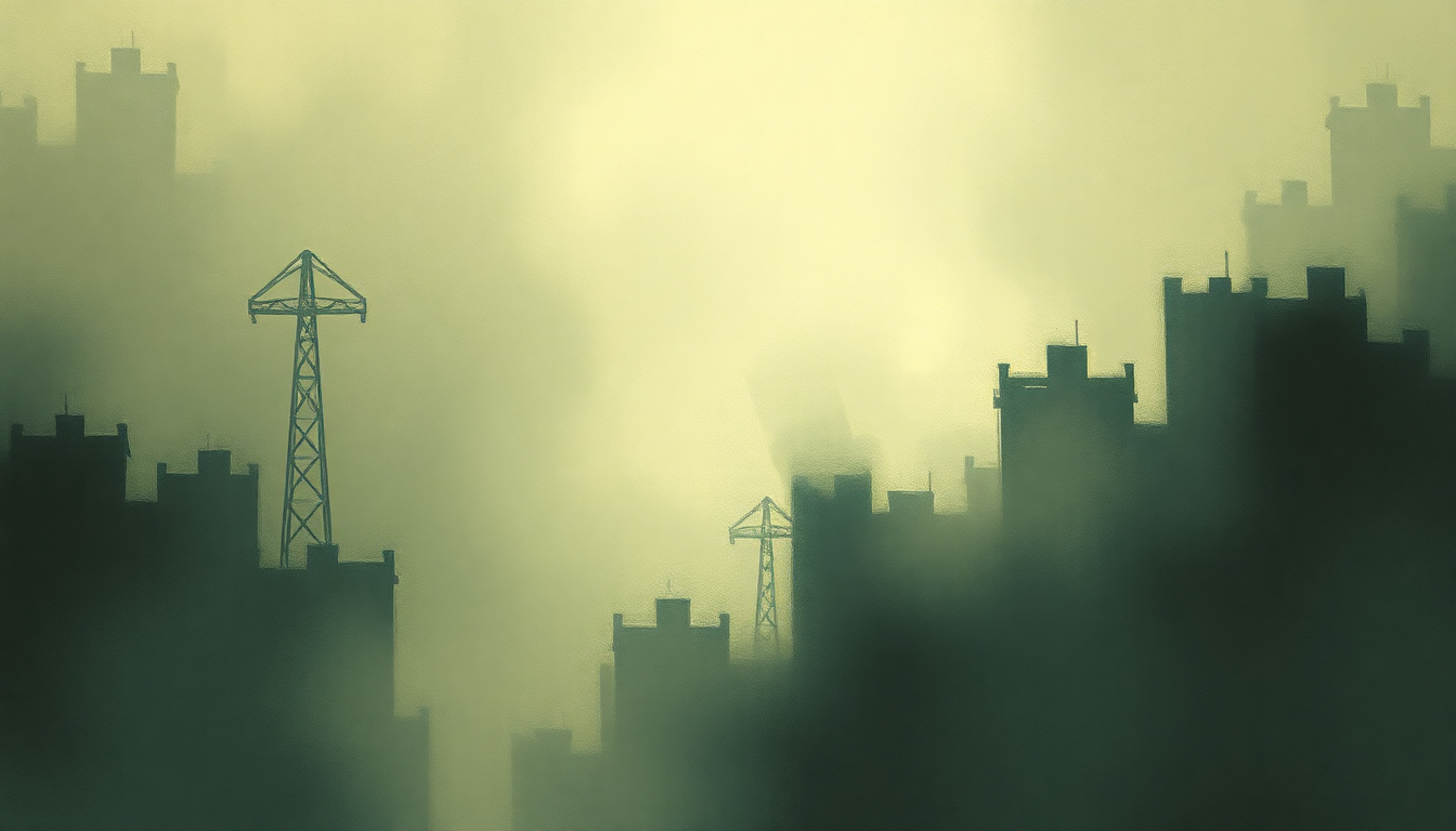 Fan-driven abstract illustration evoking the emotional arc of Facade by Disturbed