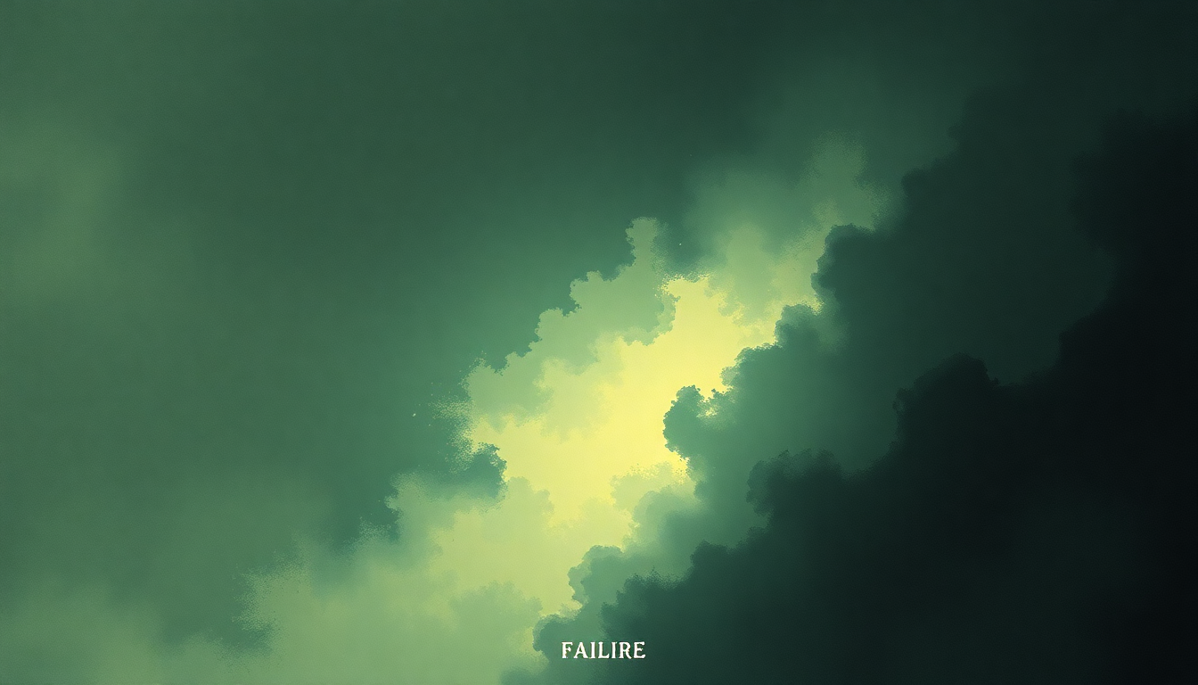 Fan-driven abstract illustration evoking the emotional arc of Failure by Neurosis