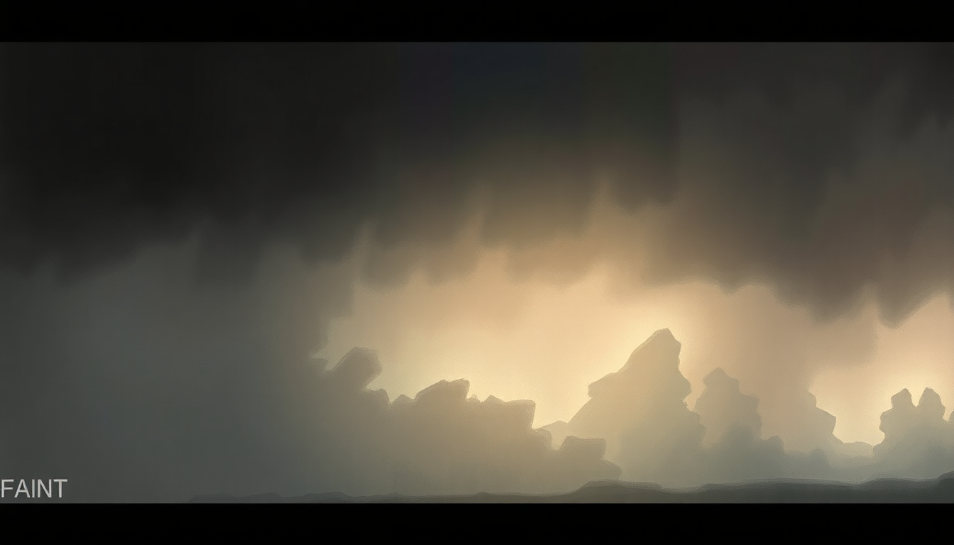 Fan-driven abstract illustration evoking the emotional arc of Faint by Linkin Park