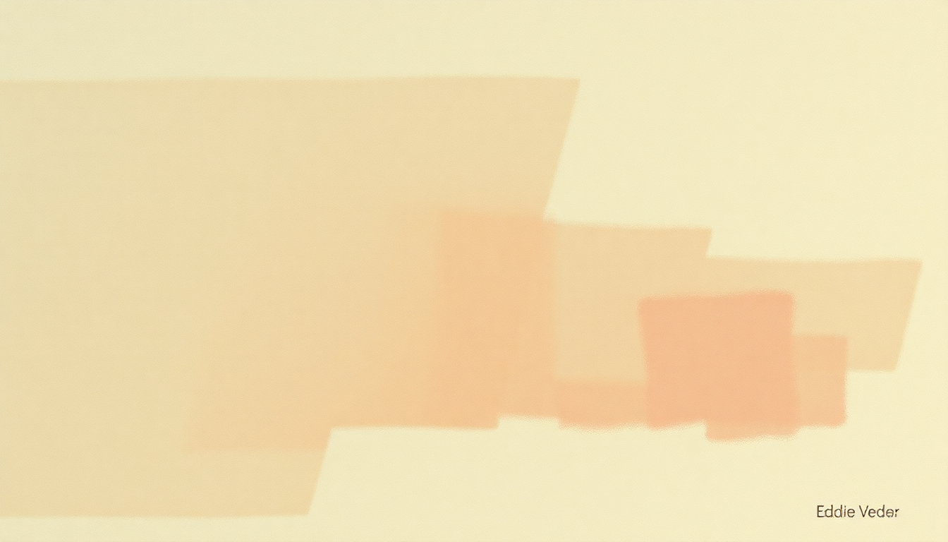 Fan-driven abstract illustration evoking the emotional arc of Fallout Today by Eddie Vedder