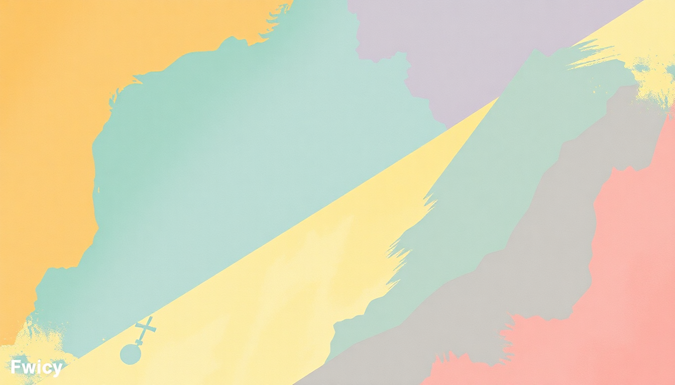 Fan-driven abstract illustration evoking the emotional arc of Fancy by Twice