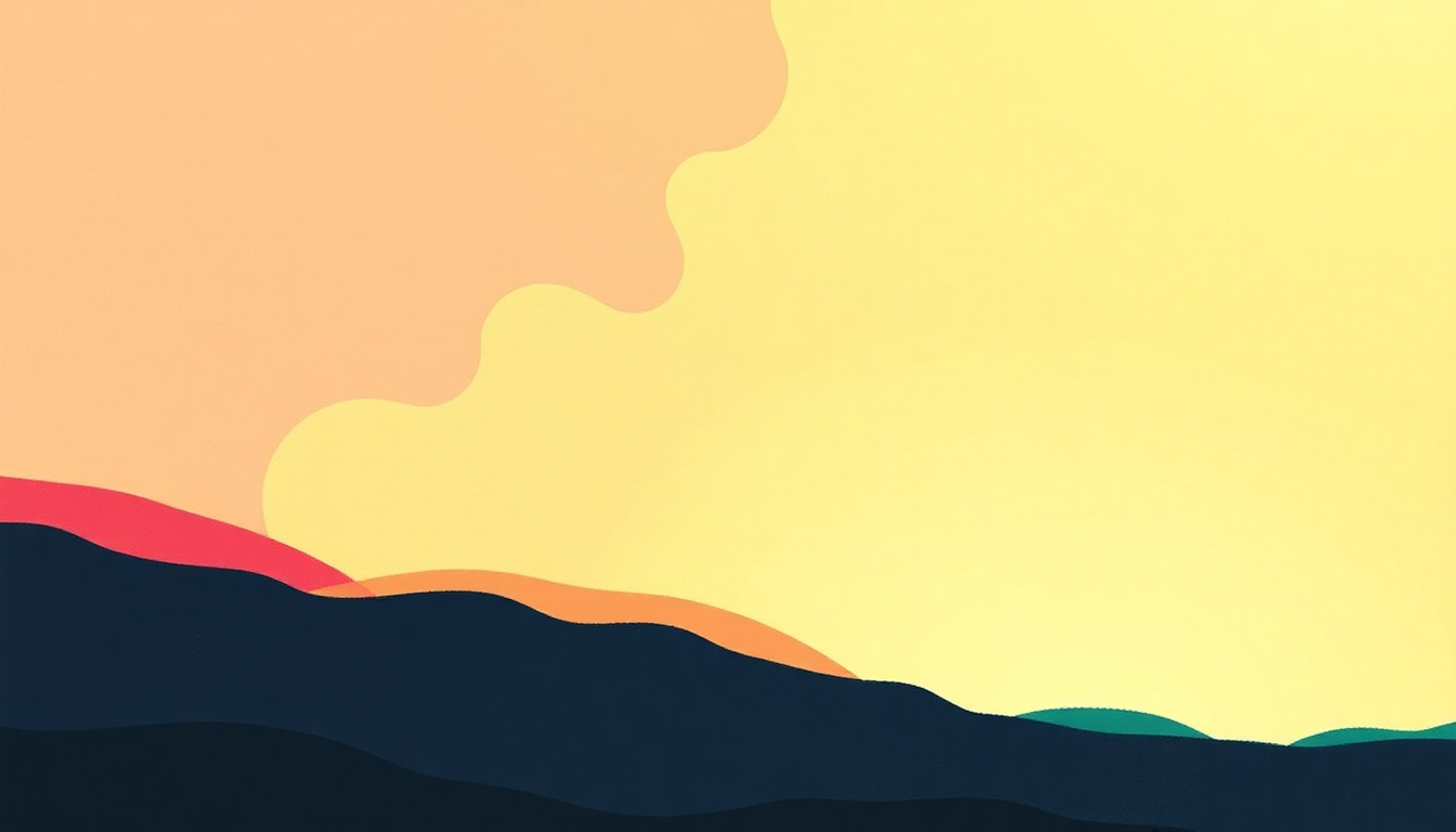 Fan-driven abstract illustration evoking the emotional arc of Far East Mississippi by Ohio Players