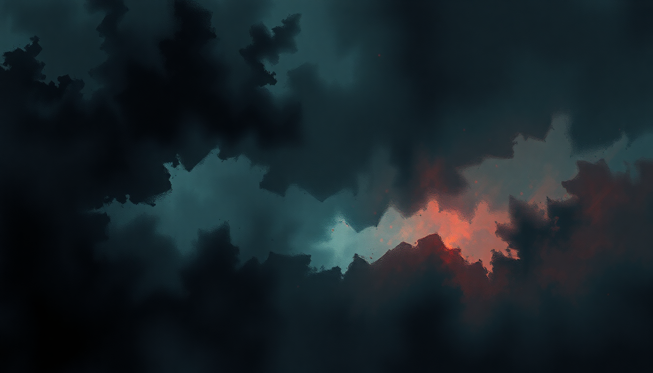 Fan-driven abstract illustration evoking the emotional arc of Feel So Numb by Rob Zombie