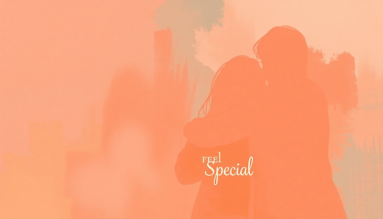 Fan-driven abstract illustration evoking the emotional arc of Feel Special by Twice