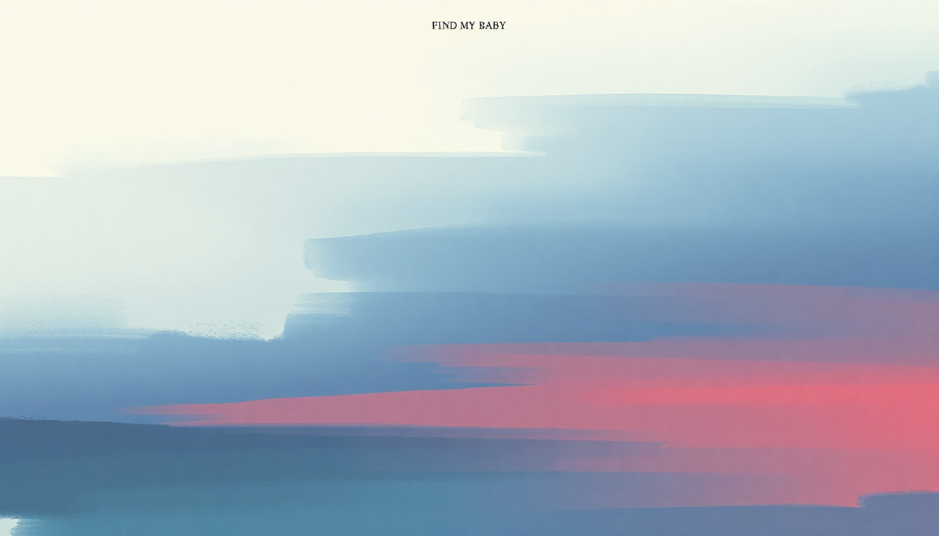 Fan-driven abstract illustration evoking the emotional arc of Find My Baby by Moby