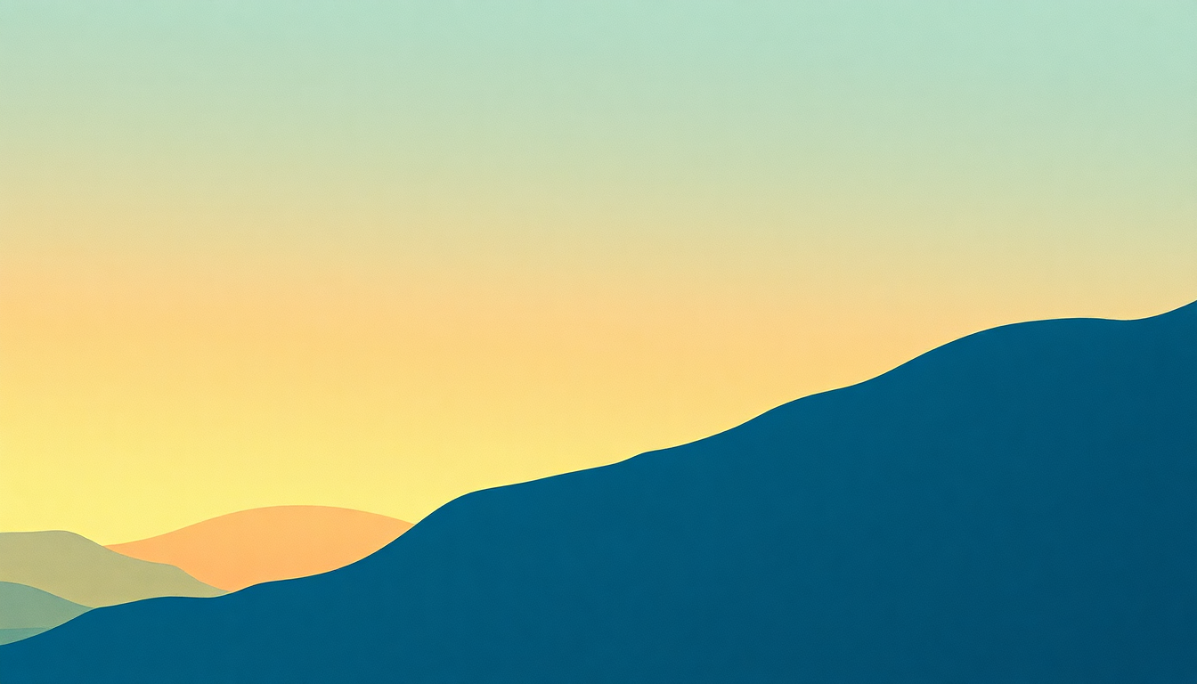 Fan-driven abstract illustration evoking the emotional arc of First Light by Freddie Hubbard