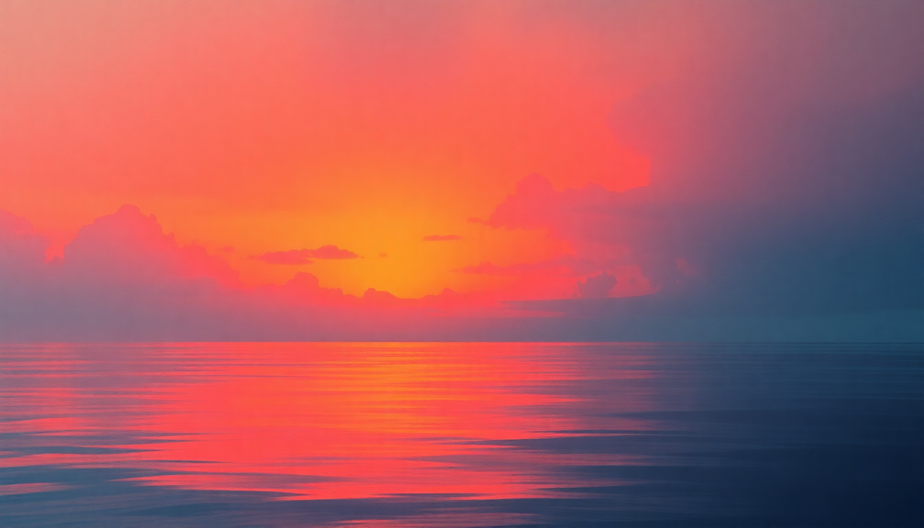 Fan-driven abstract illustration evoking the emotional arc of Fisherman's Dream by John Martyn