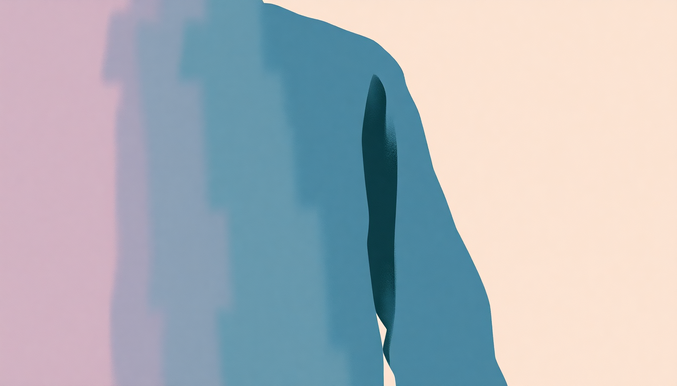 Fan-driven abstract illustration evoking the emotional arc of Fitted Shirt by Spoon