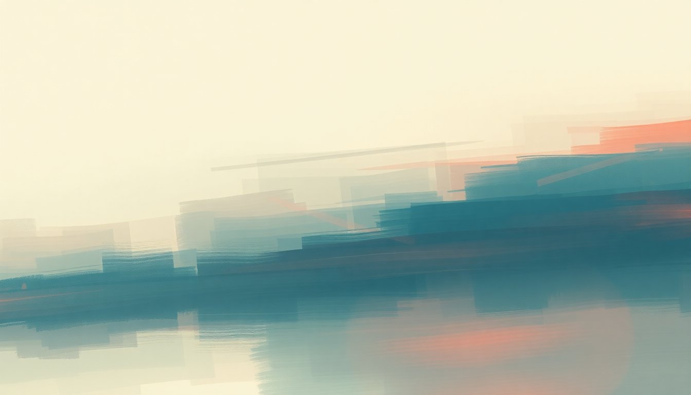 Fan-driven abstract illustration evoking the emotional arc of Flash Delirium by MGMT