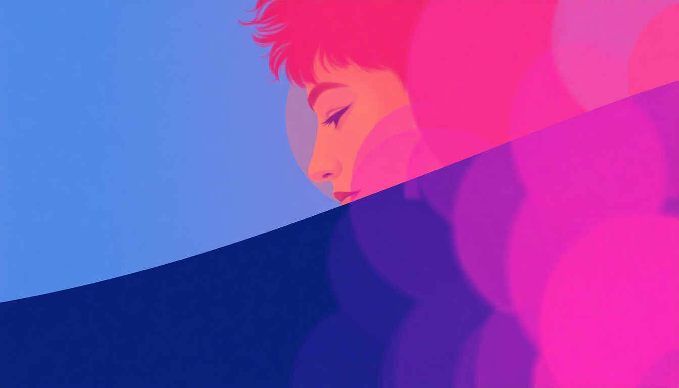 Fan-driven abstract illustration evoking the emotional arc of Flirt by Cameo