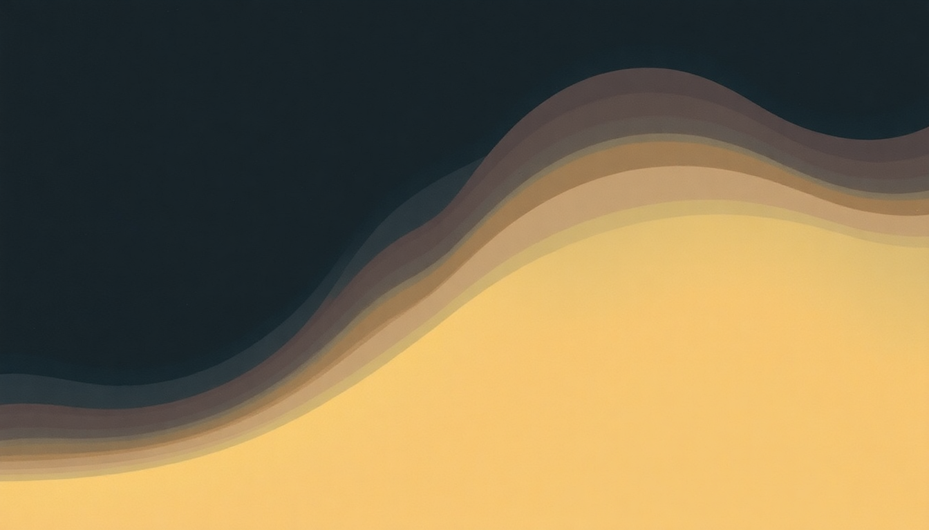 Fan-driven abstract illustration evoking the emotional arc of Flow Coma by 808 State