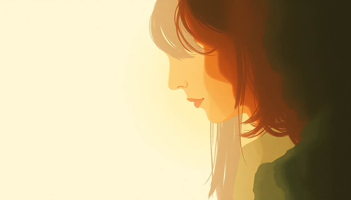 Fan-driven abstract illustration evoking the emotional arc of Flower Lady by Phil Ochs