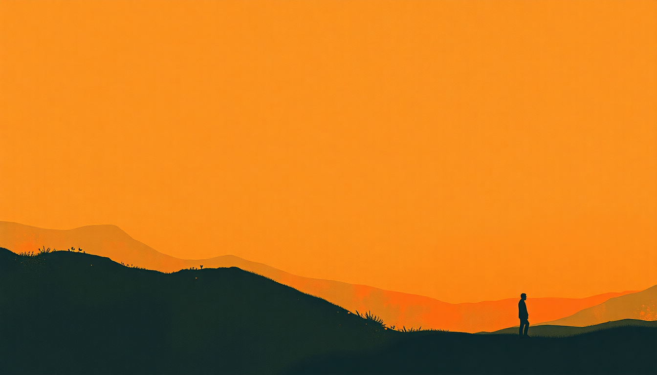 Fan-driven abstract illustration evoking the emotional arc of Footprints by Miles Davis