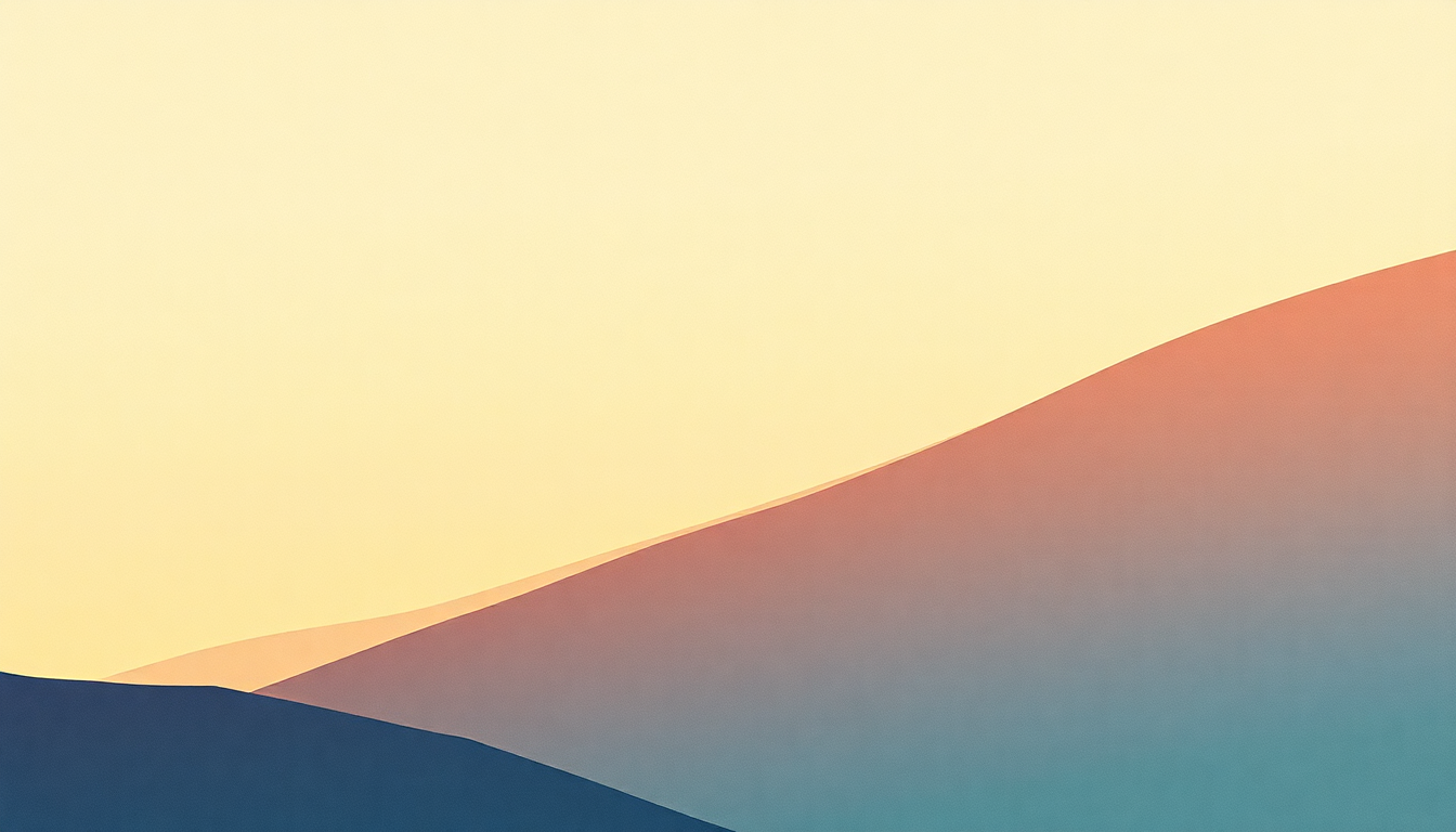 Fan-driven abstract illustration evoking the emotional arc of Force Majeure by Tangerine Dream