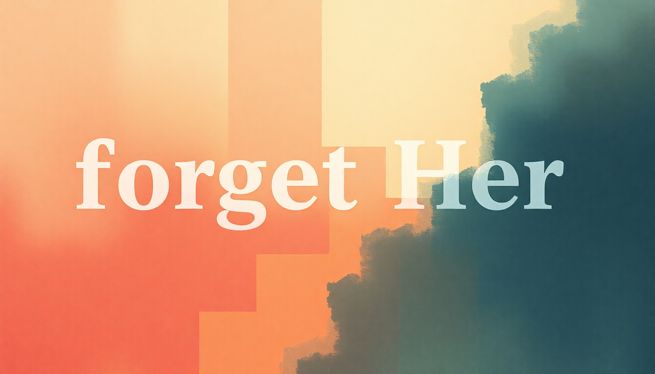 Fan-driven abstract illustration evoking the emotional arc of Forget Her by Jeff Buckley