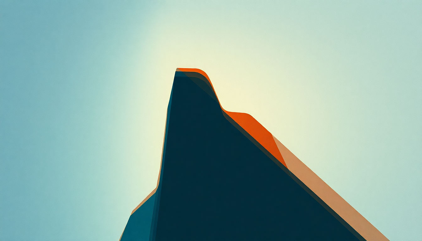 Fan-driven abstract illustration evoking the emotional arc of Formica Blues by Mono