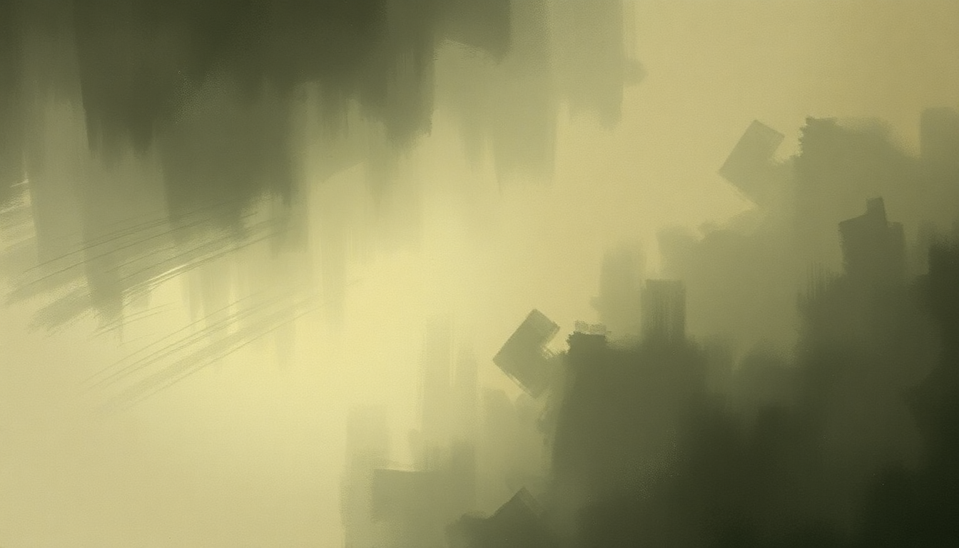 Fan-driven abstract illustration evoking the emotional arc of Forty Six and 2 by Tool