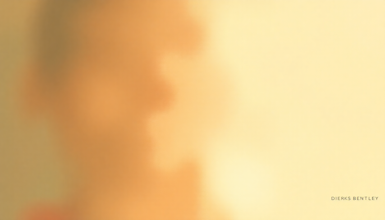 Fan-driven abstract illustration evoking the emotional arc of Free and Easy by Dierks Bentley