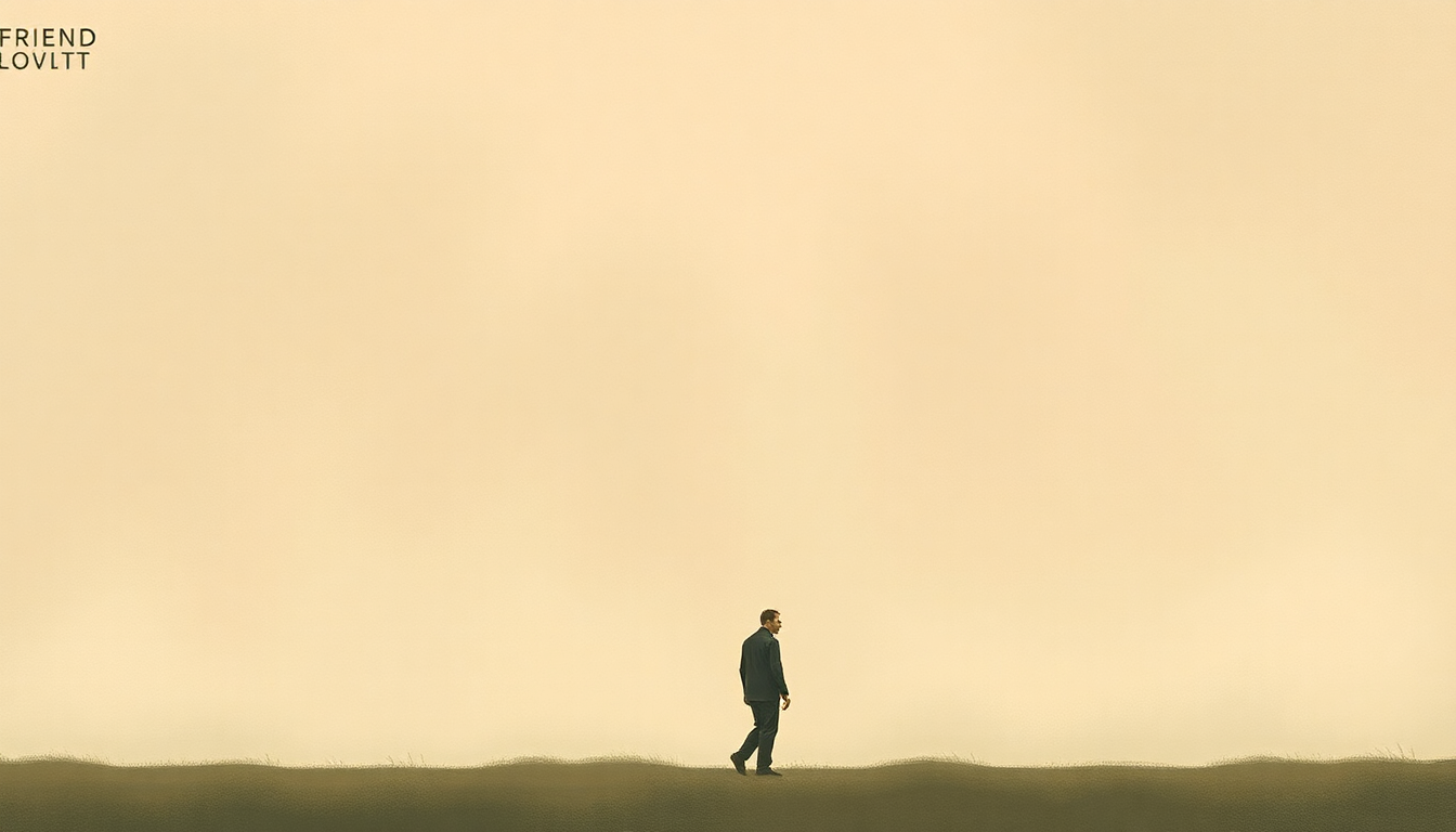 Fan-driven abstract illustration evoking the emotional arc of Friend of the Devil by Lyle Lovett