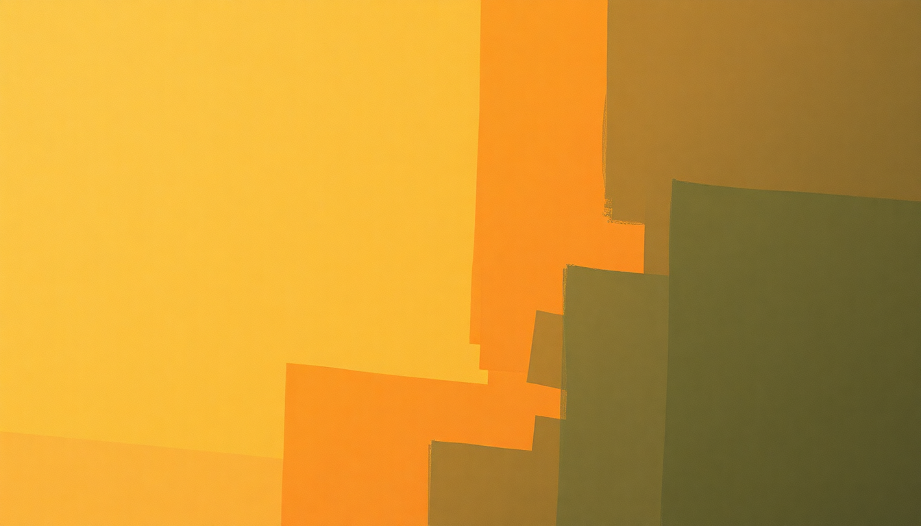 Fan-driven abstract illustration evoking the emotional arc of Full House by Wes Montgomery