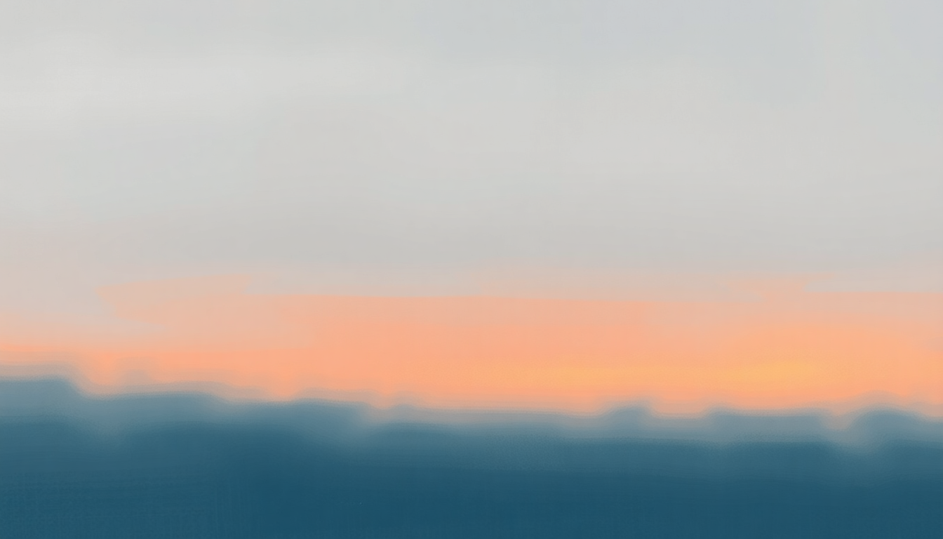 Fan-driven abstract illustration evoking the emotional arc of Future Days by Pearl Jam