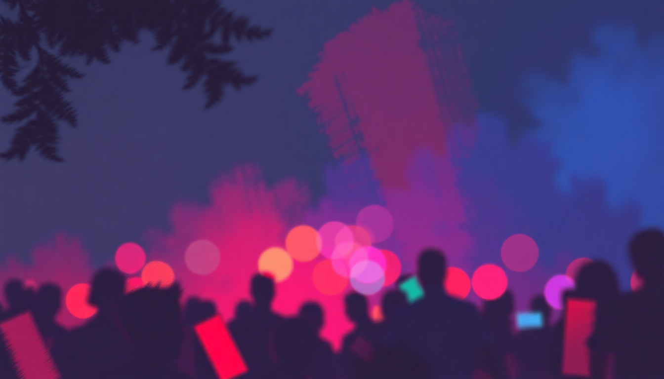 Fan-driven abstract illustration evoking the emotional arc of Get Down on It by Kool and the Gang