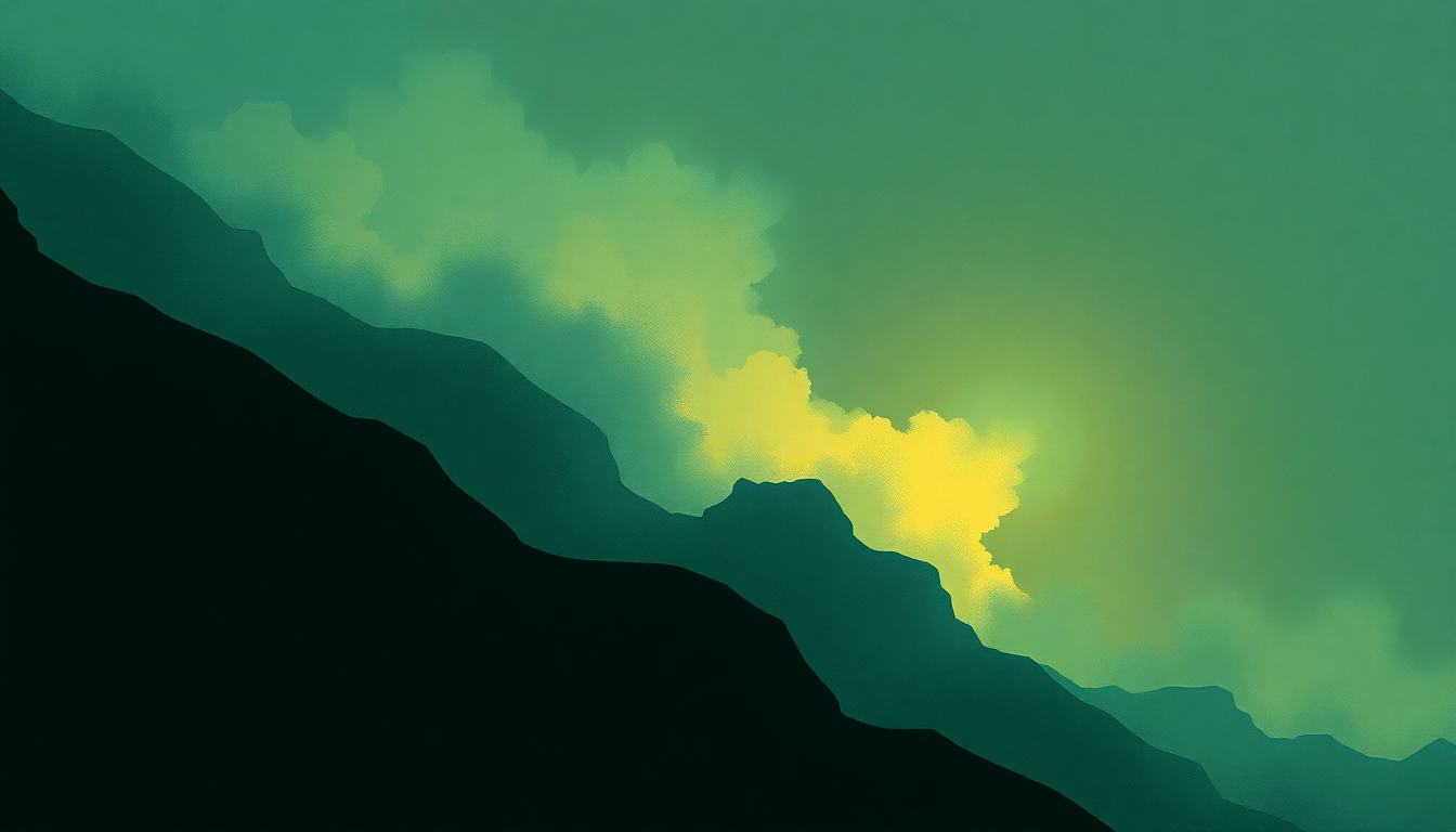 Fan-driven abstract illustration evoking the emotional arc of Ghosts by The Jam