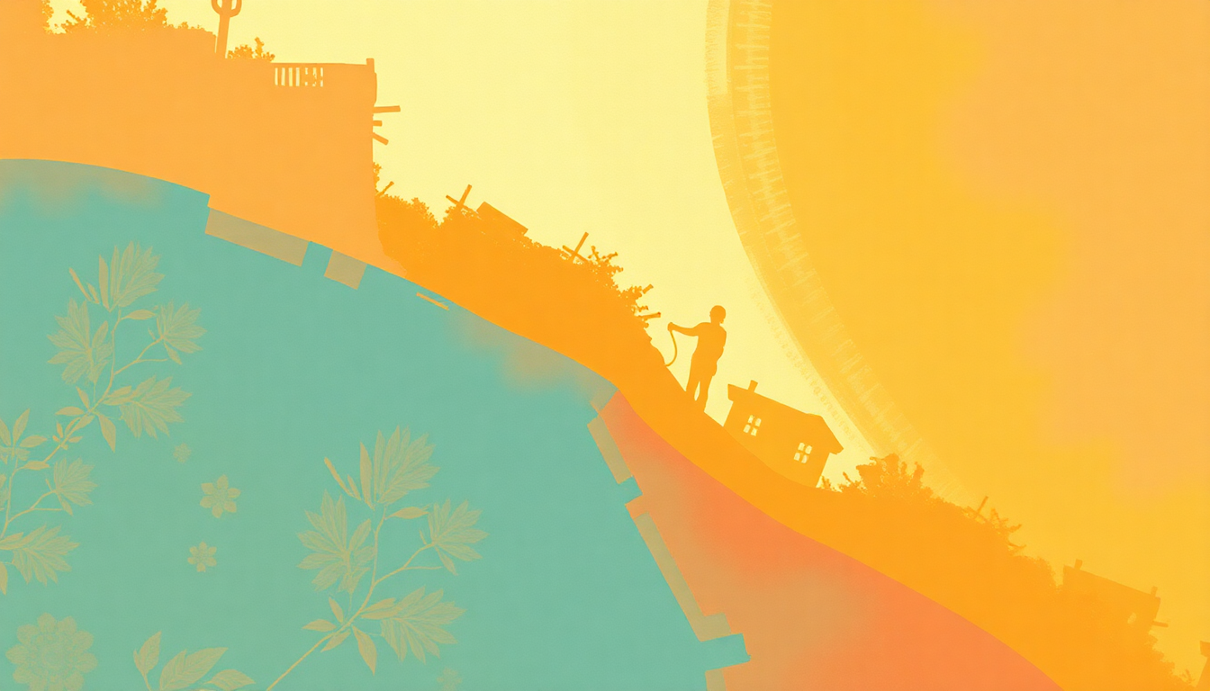 Fan-driven abstract illustration evoking the emotional arc of Girlfriend by Phoenix