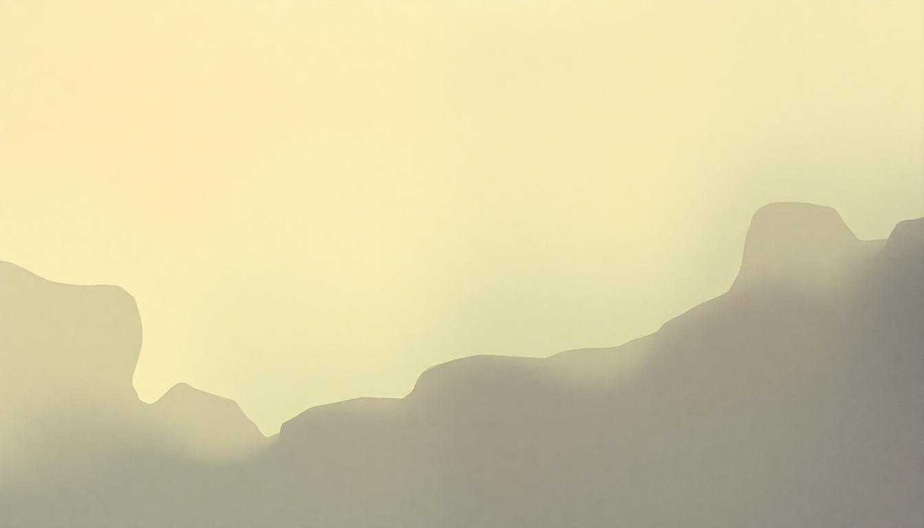 Fan-driven abstract illustration evoking the emotional arc of Give It by Lambchop