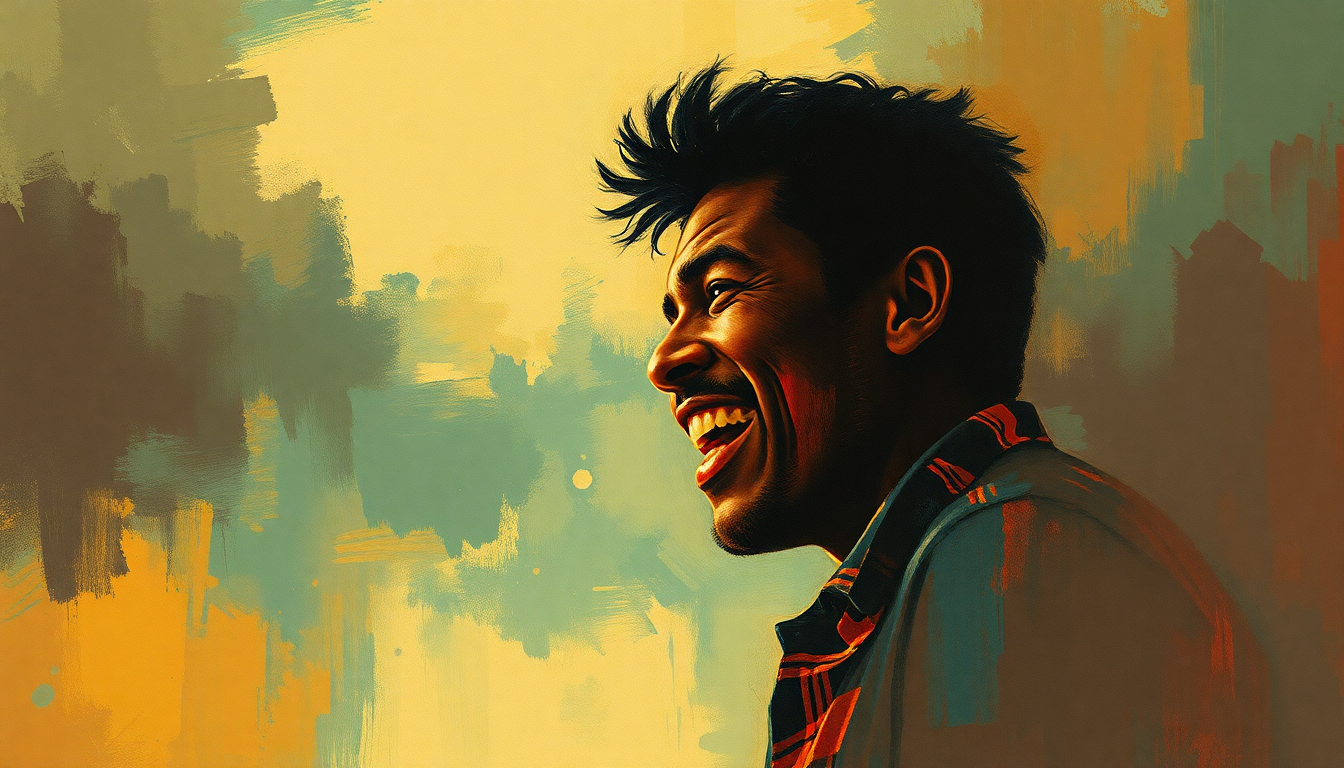 Fan-driven abstract illustration evoking the emotional arc of Give It Up or Turnit a Loose by James Brown